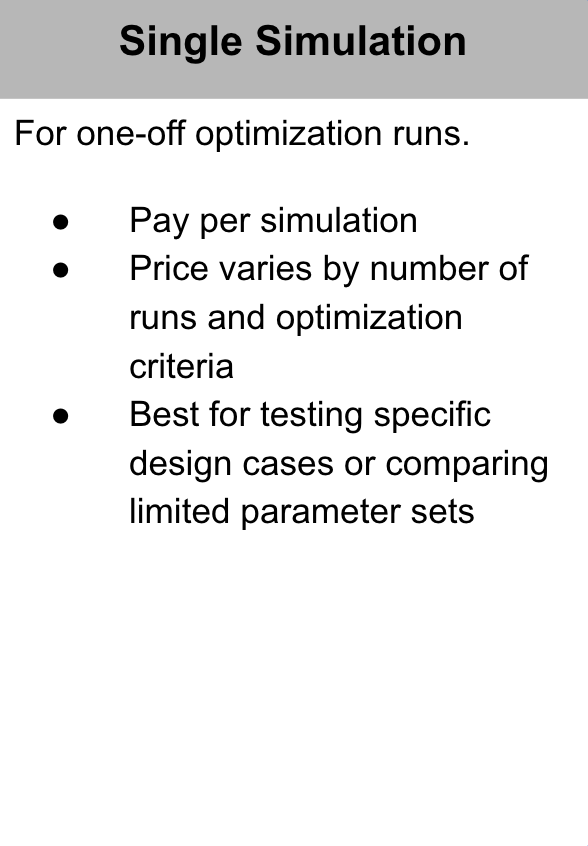 Single Simulation